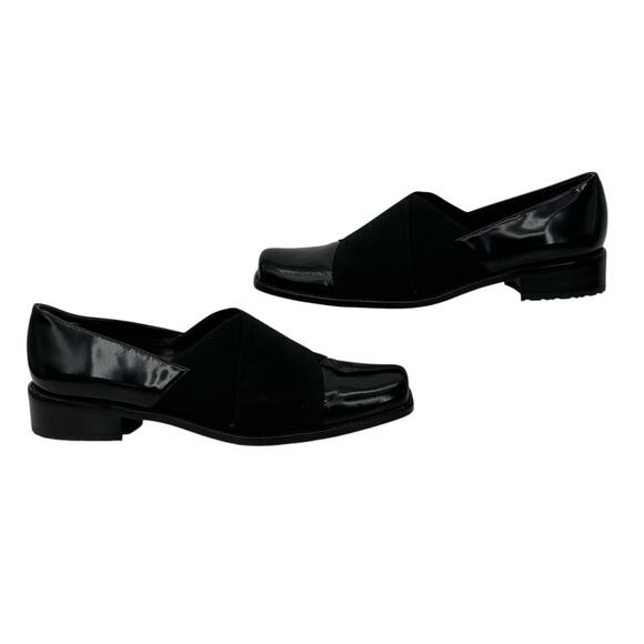 Stuart Weitzman The Band Loafer Elastic SZ 9 Women's Black Patent Career Office - Picture 3 of 11